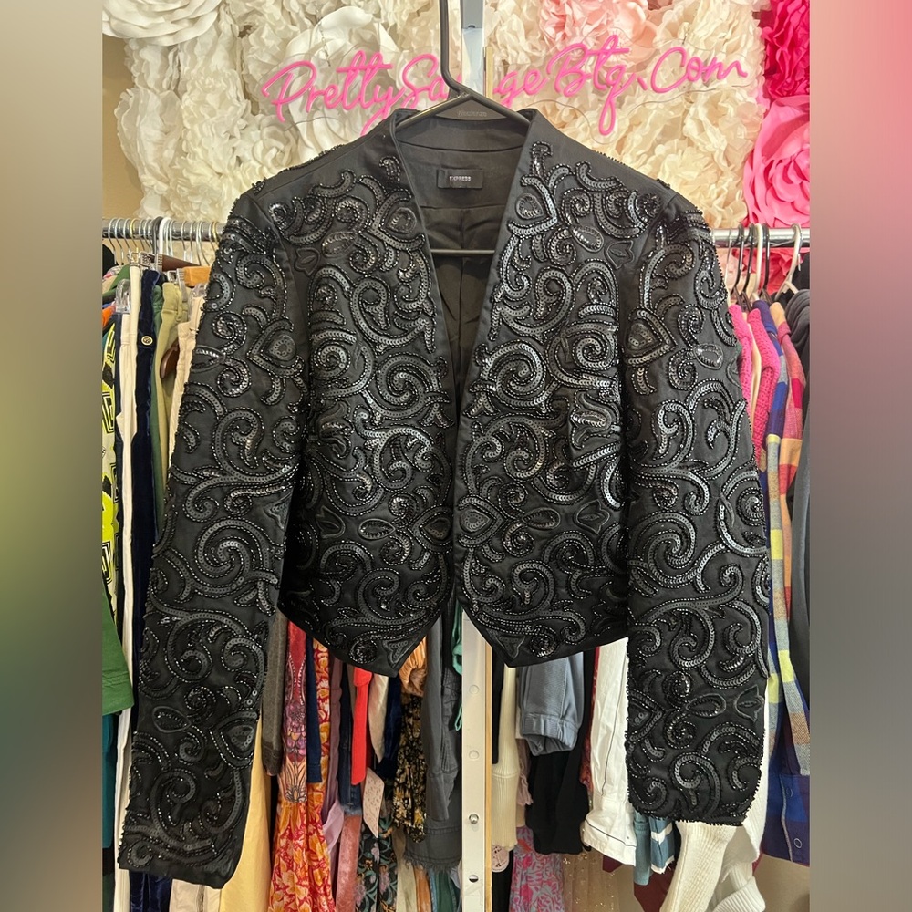 NWT EXPRESS Beaded Jacket, SMALL - Picture 7 of 8